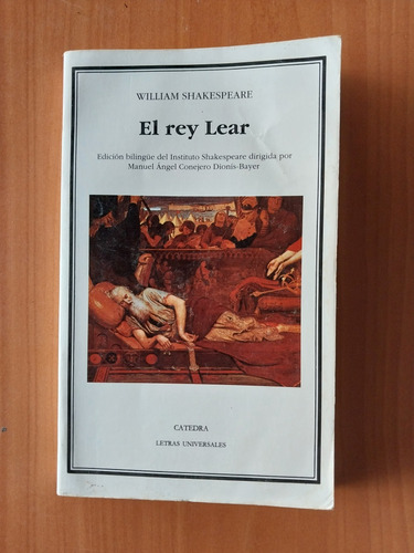 Libro El Rey Lear. Shakespeare. Teatro.