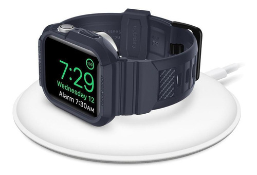 Imagem 8 de 9 de Case Spigen Apple Watch 4 5 6 Se 44mm Rugged Armor Pro Cinza