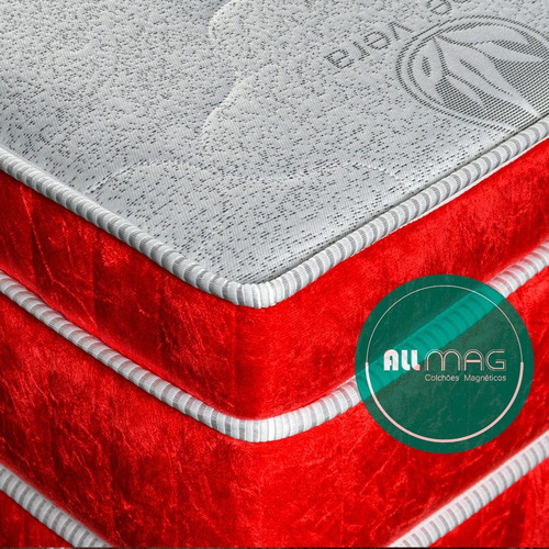 Colchão Cama Box Magnético Com Espuma D33 Solteiro Cabeceira
