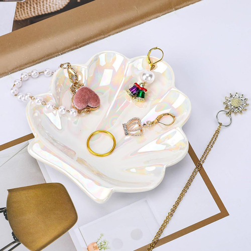 Plato De Joyería De Concha, Soporte Para Anillo, Bandeja De