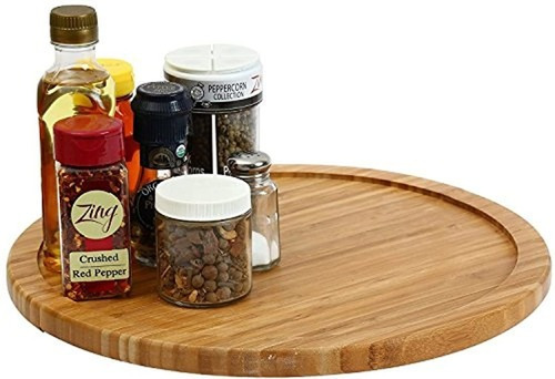 Tabla De Bambú Hogar Y Cocina Lazy Susan Madera Natural