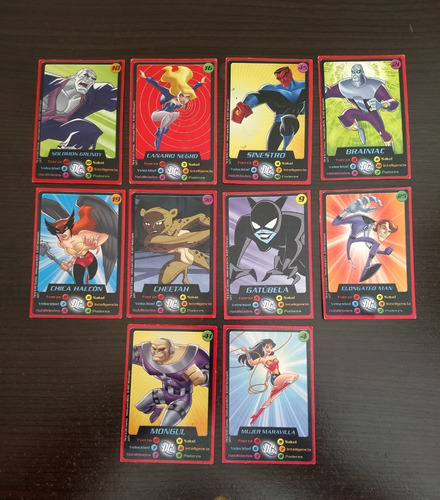 10 Tarjetas Super Heroes Liga De La Justicia Dc Mcdonald's