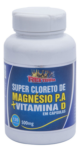 Magnésio + Vitamina D - 120 Cápsulas Para Saúde Óssea