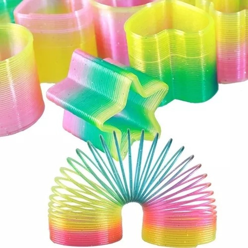 Caja Con 12 Juguetes Resorte De Gusano Slinky Fiesta Piñata