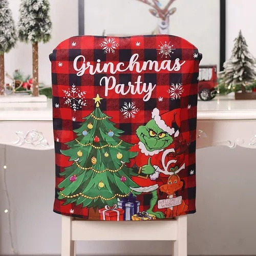 2024 Funda Para Silla De Comedor Navideña Ornamento 4pcs