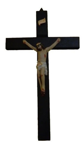 Crucifixo De Parede Em Madeira (g) 52cm X34 Cm