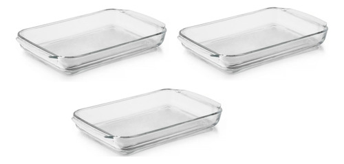 Refractario Bandeja Para Hornear  De Cristal 3.2 Litros