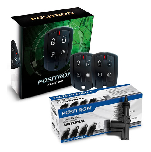 Alarma Auto Positron Ex360 + Cierre Centralizado 4p