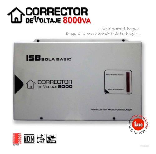Corrector Voltaje Sola Basic 8kva / 8000va 15-81-120-8000