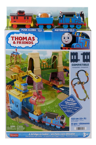 Pista Con Tren Thomas Y Sus Amigos Un Puente A Sodor 423cm Color Multicolor