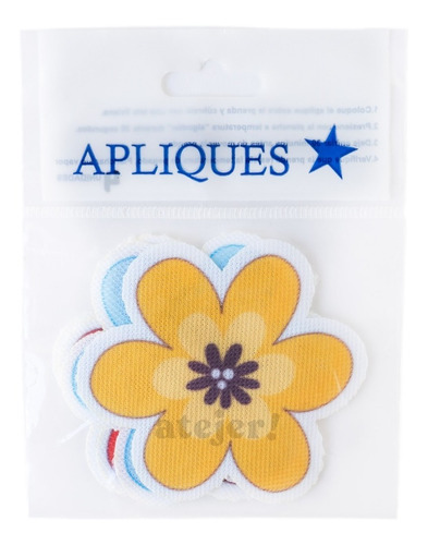 Aplicaciones Estampadas Art 9033 Flores X 4 Unidades