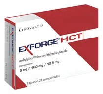 Comprar Exforge Hct 5mg\u002F160mg\u002F12.5mg. Con 28 Comprimidos
