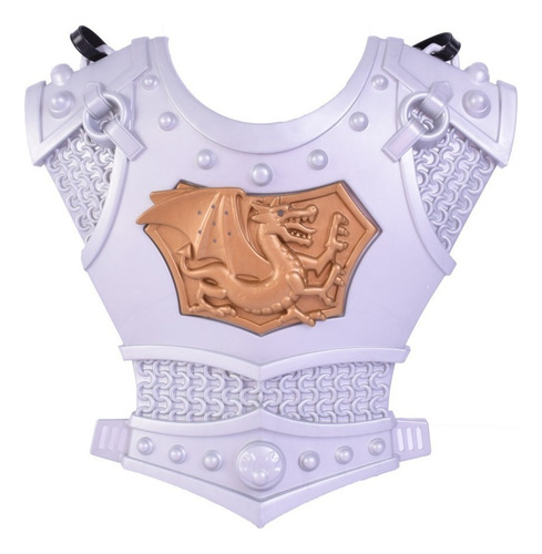 Set De Guerrero Medieval Pechera Casco Escudo Y Espada 7055 Color Dragón