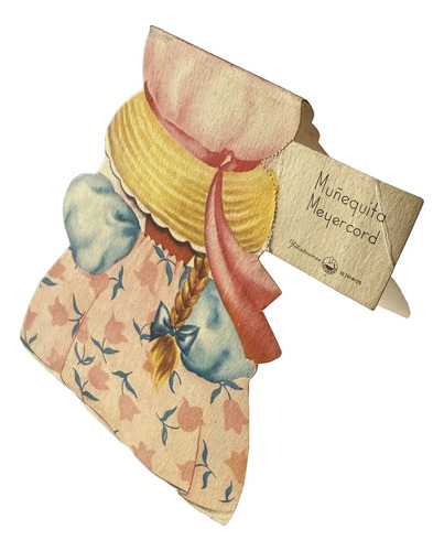Tarjeta Muñeca Muñequita Mayercord Almendrita Vintage (Usado)