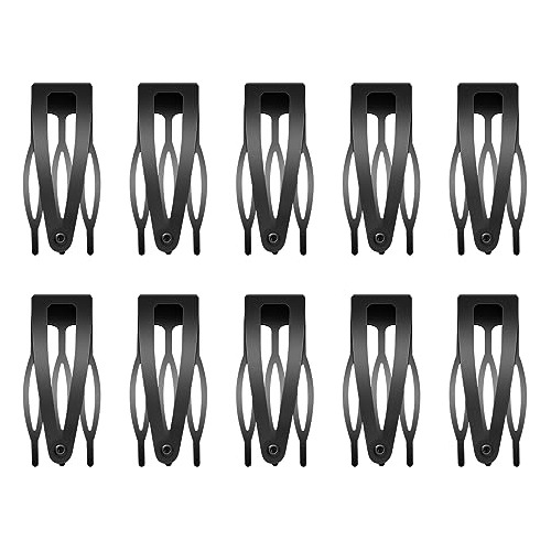 10 Pcs Doble Grip Hair Clips, Afilador Metal Snap 1wl4d