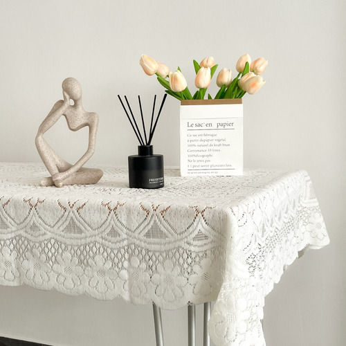 Toalha De Mesa De Chá Quadrada Toalha De Mesa De Cor Sólida