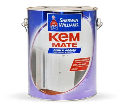 Esmalte Sintetico Blanco Mate Kem X 4lts Sherwin | Gran