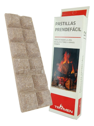 Pastilla Iniciador Fuego Tromen Encender Leña Estufa Horno