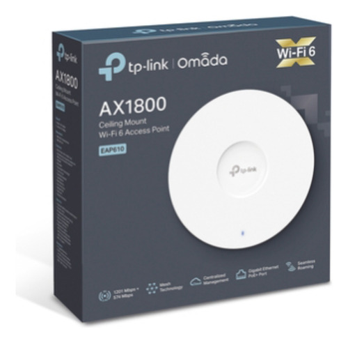 Punto De Acceso Omada Wi-fi 6 Ax1800 Mu-mimo 2x2 Mesh Omada
