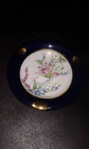 Cenicero De Porcelana Fiorentine Made In Italy, Pintado A Ma