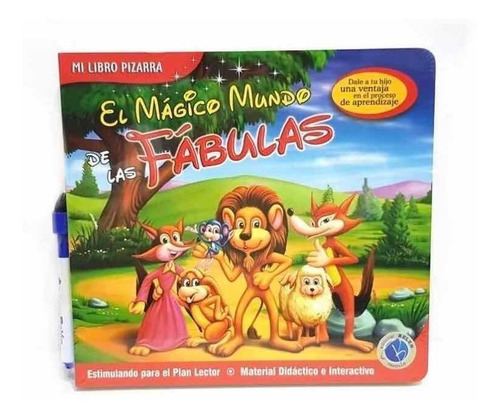 Imagen 2 de 7 de Libro Pizarra Mágica El Mundo Mágico De Las Fábulas 3-5 Años