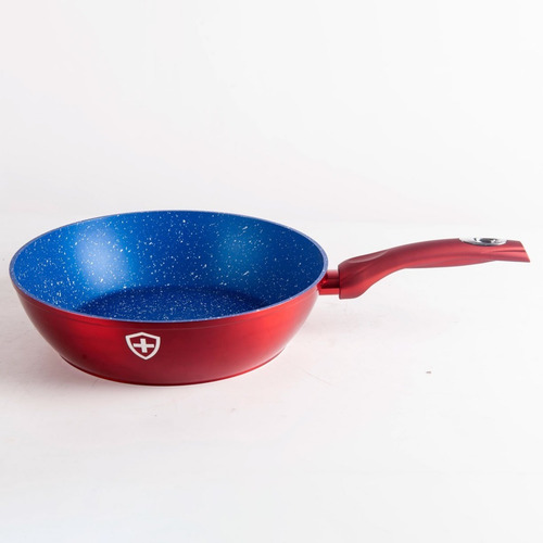 Imagen 6 de 7 de Batería Swiss Silver 10 Piezas Roja Interior Azul