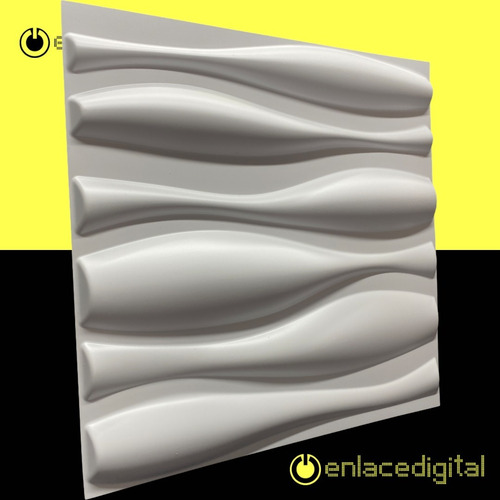 Imagen 5 de 7 de Panel Decorativo 3d Pvc Interior Exterior Blanco 126
