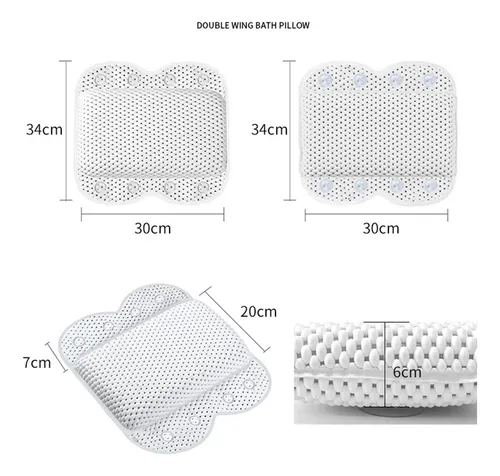 Almohada De Baño Para Bañera Spa Reposacabezas Lavable