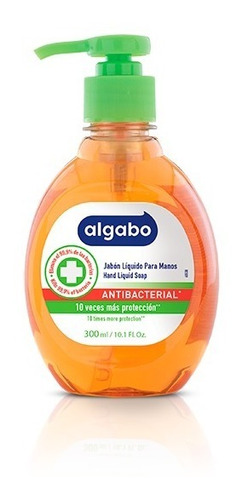 Caja X36 Jabón Líquido Algabo Antibacterial 300ml