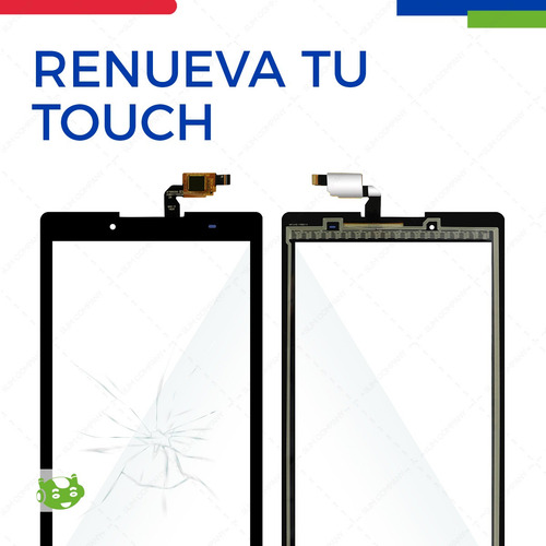 Touch Táctil Slim Company Compatible Con Lenovo Tab 2 A8-50 A850lc A5500-h A5500-hv Color Negro