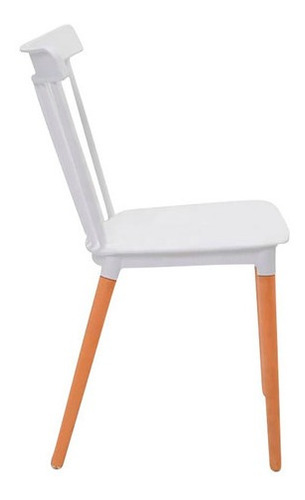 Imagen 4 de 5 de Silla Para Comedor Oirchot Polipropileno Patas En Madera