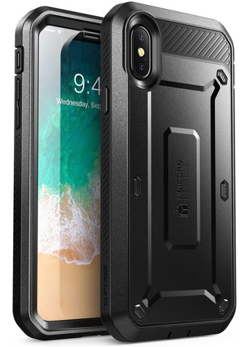 Funda+ Portector iPhone XS 2018, iPhone X 2017  | Negro