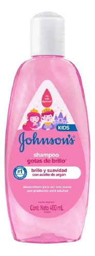 Shampoo Johnson's Kids Gotas De Brillo 400ml Aceite De Argán
