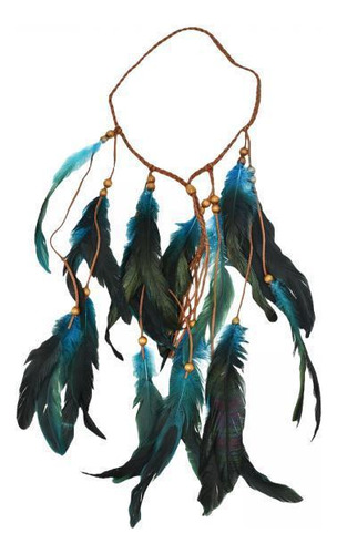 4 Diadema De Plumas Mujeres Niñas Diadema Hippie Para