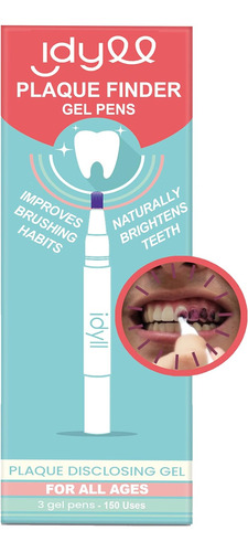 Bolígrafos De Gel Reveladores De Placa Dientes, 150 Us...