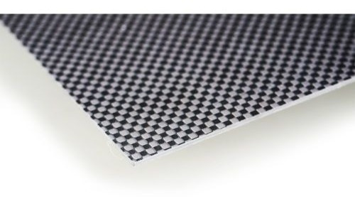 superficie brillante Funnyrunstore Espesor 3K fibra de carbono placa de chapa Panel de ligamento tafetán de 1,0 mm 
