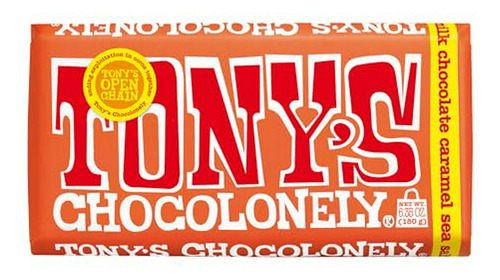 Barra De Chocolate Con Leche Tony's Chocolonely 32% Con Cara