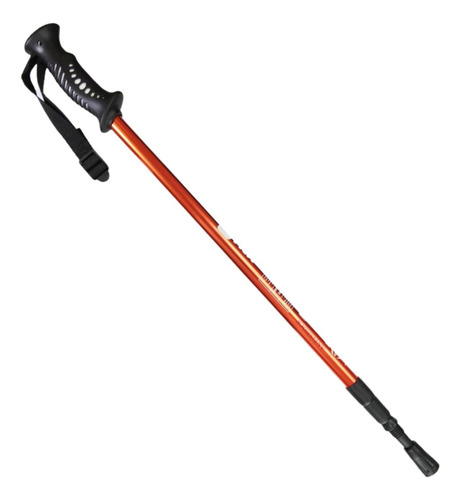 Kit 2 Bastão De Caminhada Nautika Trekpro Sistema Anti-shock Cor Laranja