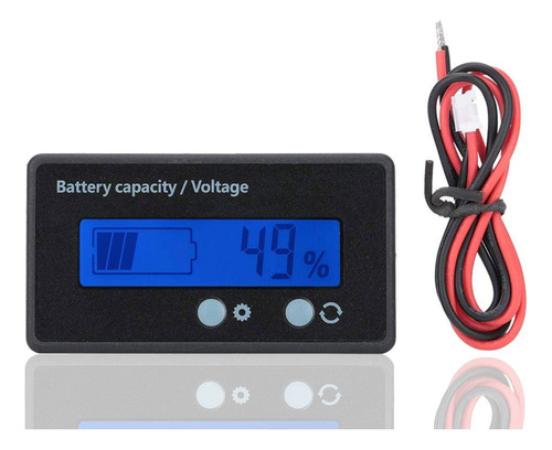 Lcd Digital Battery Capacity Monitor, Waterproof 12-84v Volt