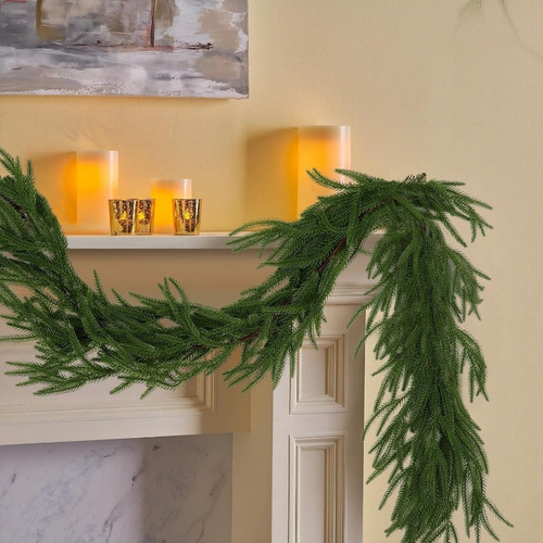 Guirnalda Norfolk Guirnaldas Navideñas Pino Artificiales, 2