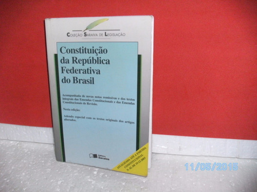 Livro Constituição Da República Federativa Do Brasil 33ª Edç