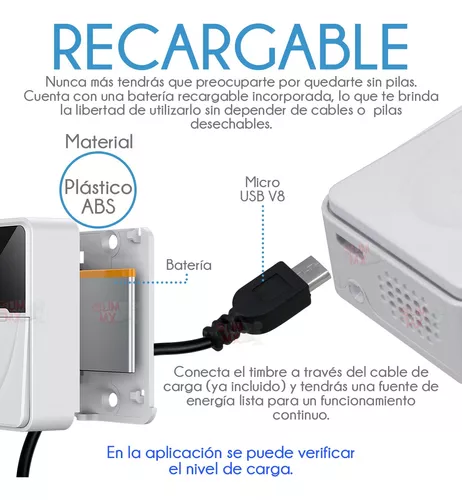 Timbre Wifi con Cámara V8 ¡Envío Gratis!