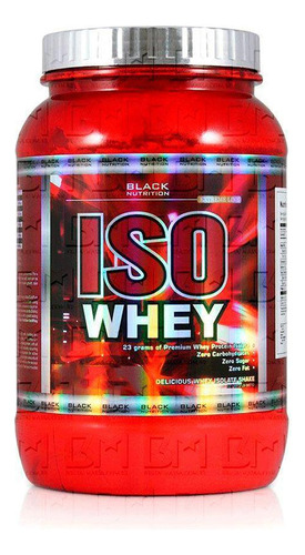 Whey Protein Iso Whey 907g Black Nutrition Suplementos Sabor Vanilla Cream