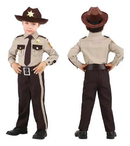 Disfraz De Policía Infantil Latocos, Sheriff Con Accesorios