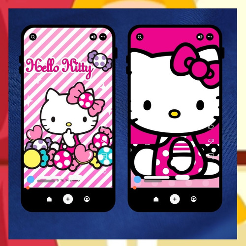 Invitación Digital Animada Hello Kitty - Tiziben Rojo