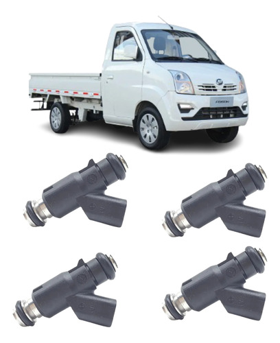 Kit X4 Inyector Combustible Nafta Para Foison 1.3 Año 2017