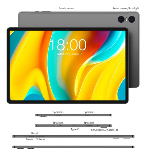 Tablet Teclast T50 Pro 8gb 256gb Tela 11 2k Case Película