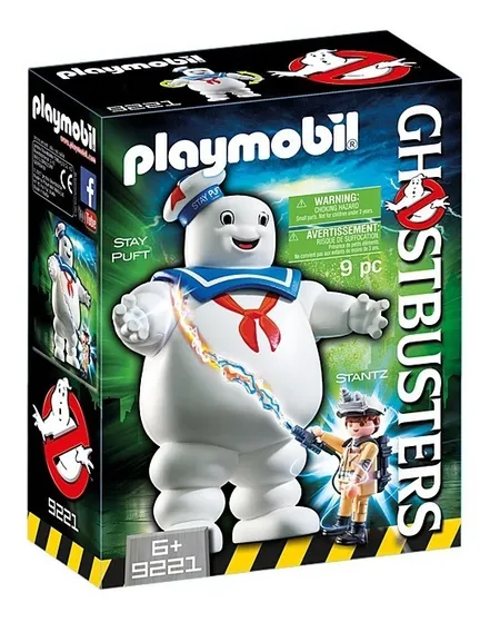 malvaviscos cazafantasmas Playmobil Cazafantasmas Marsmallow Cuartel Ecto 1a Pegajoso