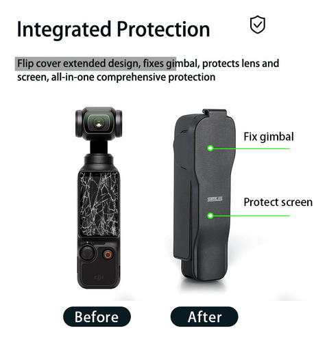 Para Capa De Lente Corporal Para Dji Pocket 3, Capa E