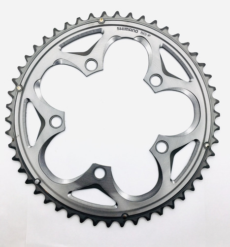 Imagen 2 de 4 de Plato Coronilla Shimano 105 Fc-5750 - 2x10v - 130x50t